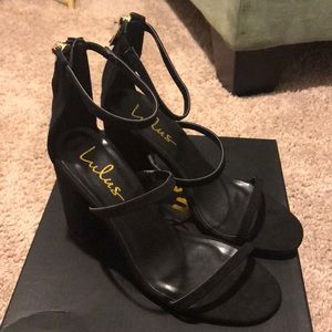 Lulus Candice block heel sandal NWT